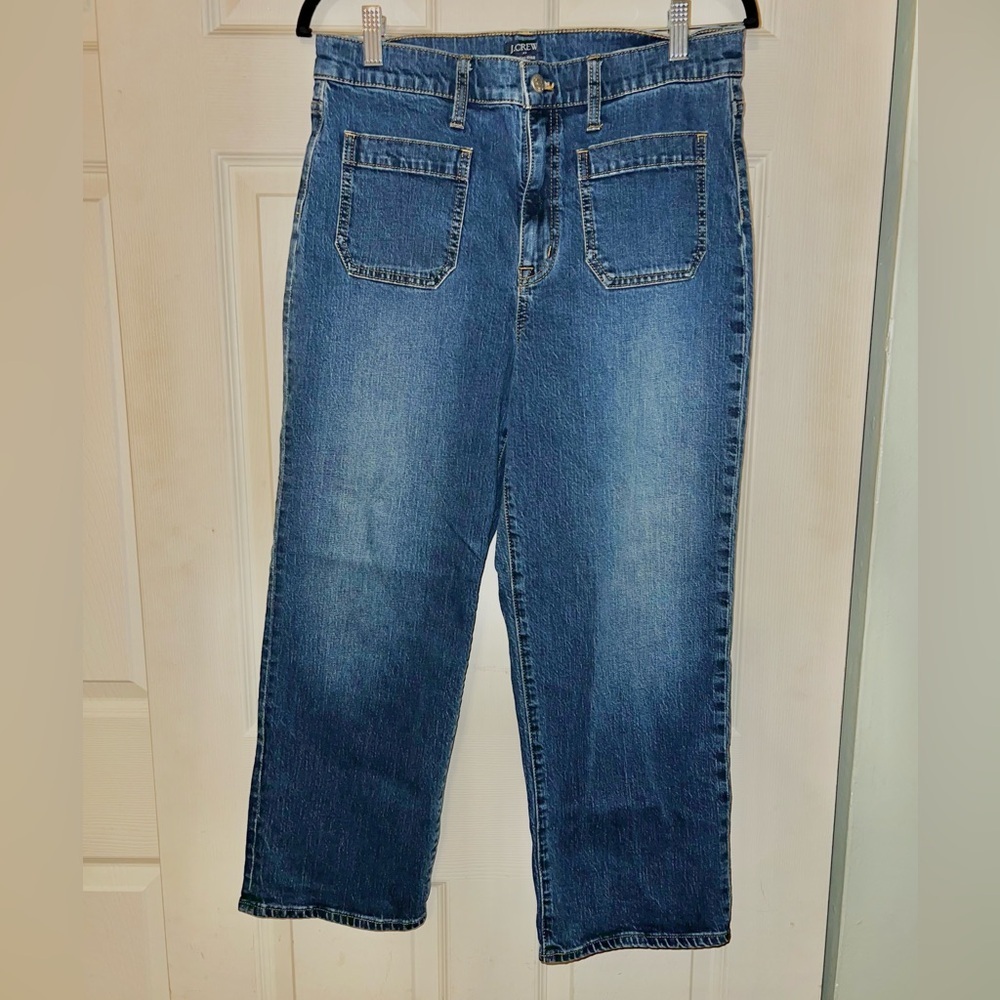 J.Crew High-Rise Slim Wide-Leg Jeans (Size 30)